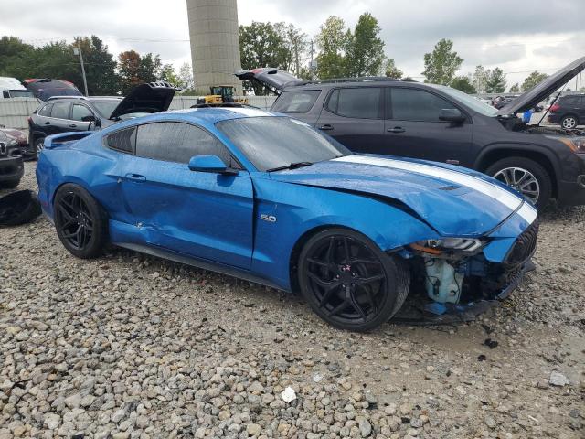 1FA6P8CF9K5166596 - 2019 FORD MUSTANG GT ლურჯი ფოტო 4