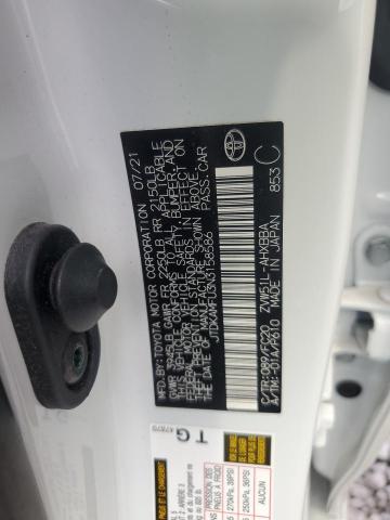 JTDKAMFU3N3158586 - 2022 TOYOTA PRIUS NIGHT SHADE Білий фото 12