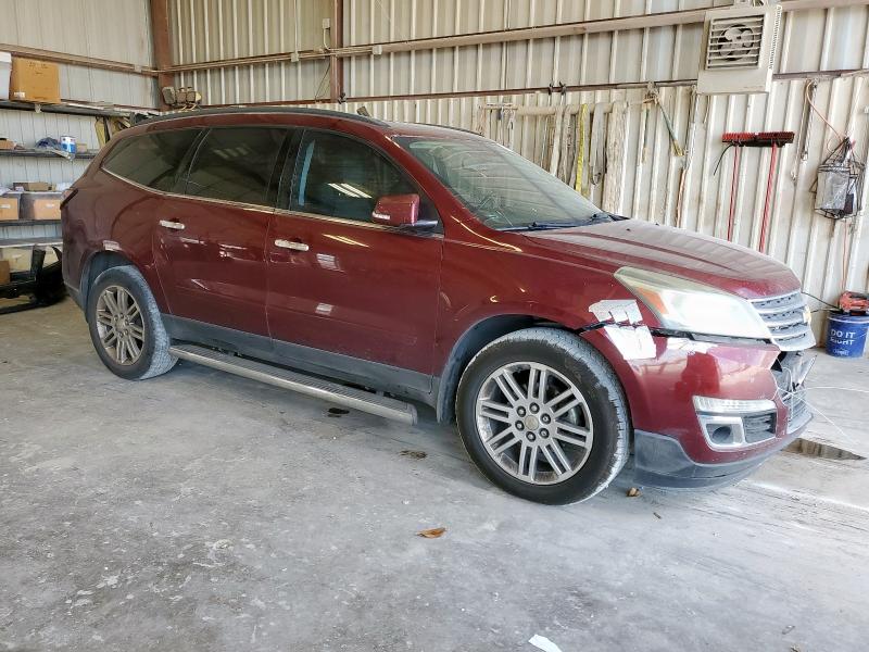 1GNKRGKD4FJ230089 - 2015 CHEVROLET TRAVERSE LT 勃艮第红 照片 4