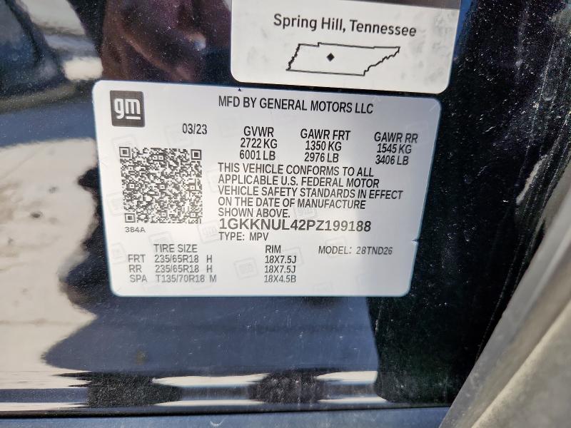 1GKKNUL42PZ199188 - 2023 GMC ACADIA SLT 黑色 照片 13