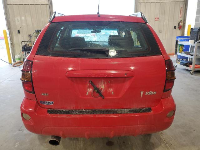 5Y2SM66805Z442003 - 2005 PONTIAC VIBE წითელი ფოტო 6