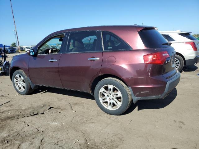 2HNYD28238H506111 - 2008 ACURA MDX BURGUNDY photo 2