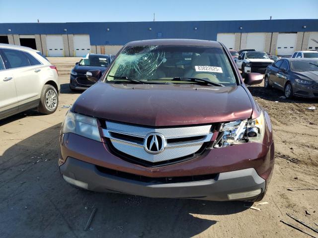 2HNYD28238H506111 - 2008 ACURA MDX BURGUNDY photo 5