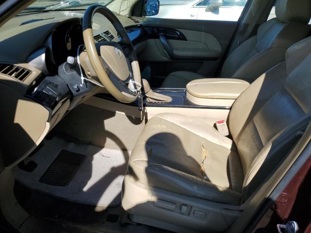 2HNYD28238H506111 - 2008 ACURA MDX BURGUNDY photo 7