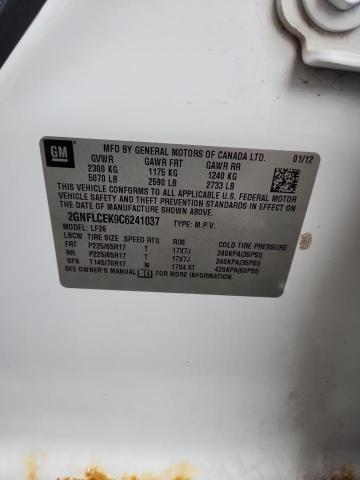 2GNFLCEK9C6241037 - 2012 CHEVROLET EQUINOX LS 白色 照片 13