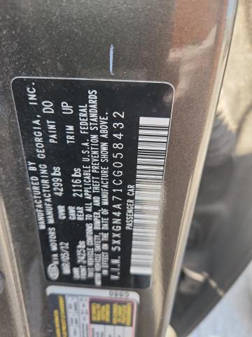 5XXGN4A71CG058432 - 2012 KIA OPTIMA EX BLACK photo 12