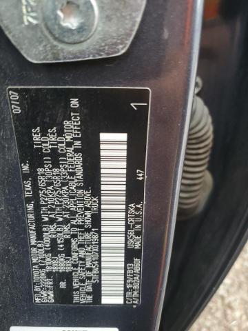 5TFBV54107X019871 - 2007 TOYOTA TUNDRA DOUBLE CAB SR5 GRAY photo 12