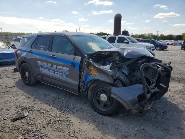1FM5K8AB7MGB61517 - 2021 FORD EXPLORER POLICE INTERCEPTOR TWO TONE photo 4
