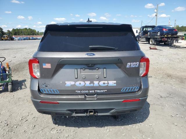 1FM5K8AB7MGB61517 - 2021 FORD EXPLORER POLICE INTERCEPTOR TWO TONE photo 6