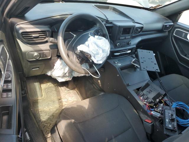 1FM5K8AB7MGB61517 - 2021 FORD EXPLORER POLICE INTERCEPTOR TWO TONE photo 8