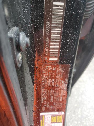 KNAFX4A80F5338539 - 2015 KIA FORTE EX BLACK photo 12