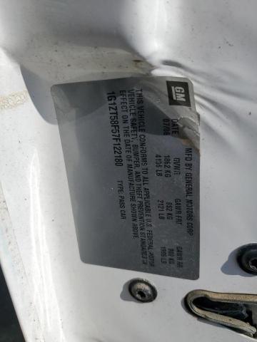 1G1ZT58F57F122180 - 2007 CHEVROLET MALIBU LT WHITE photo 12