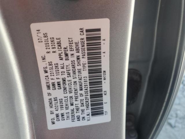1HGCR2F50EA291913 - 2014 HONDA ACCORD SPORT SILVER photo 13