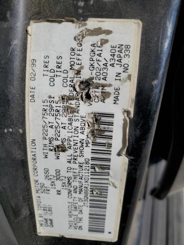 JT3GN86R1X0112180 - 1999 TOYOTA 4RUNNER SR5 შავი ფოტო 13