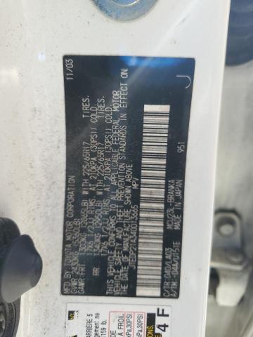 JTEDP21A340013665 - 2004 TOYOTA HIGHLANDER BASE Սպիտակ լուսանկար 13