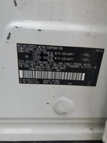 JTMWFREV0HJ111025 - 2017 TOYOTA RAV4 XLE WHITE photo 13