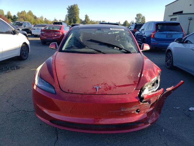 5YJ3E1EB0SF894648 - 2025 TESLA MODEL 3 Червоний фото 5