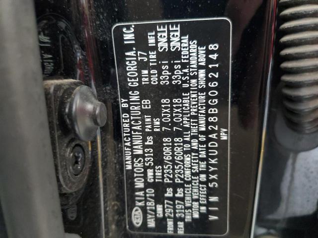 5XYKUDA28BG062148 - 2011 KIA SORENTO EX Qara foto 13