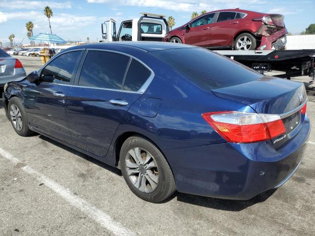 1HGCR2F3XDA019737 - 2013 HONDA ACCORD LX BLUE photo 2