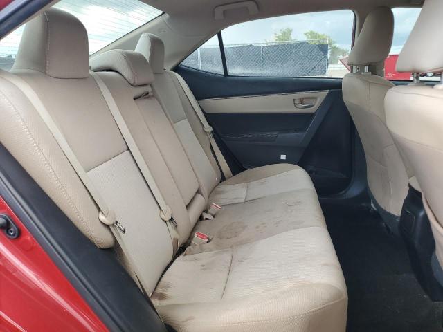 2T1BURHEXGC663240 - 2016 TOYOTA COROLLA L RED photo 10