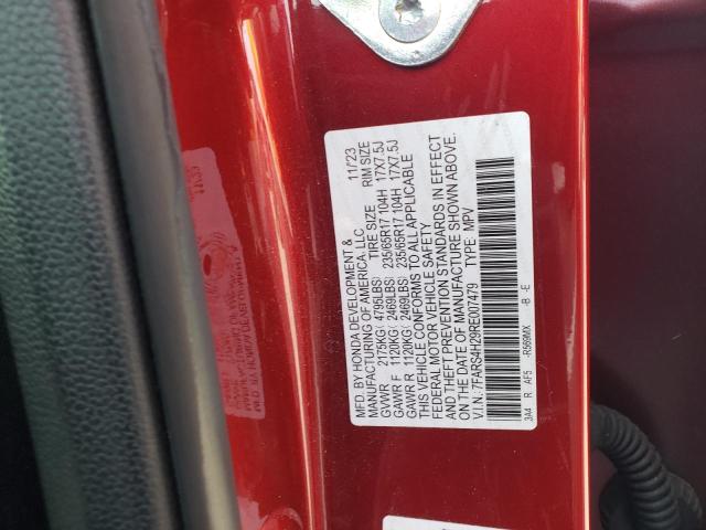 7FARS4H29RE007479 - 2024 HONDA CR-V LX წითელი ფოტო 14