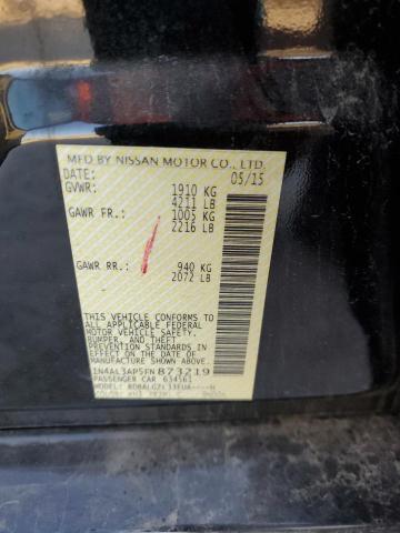 1N4AL3AP5FN873219 - 2015 NISSAN ALTIMA 2.5 黑色 照片 12