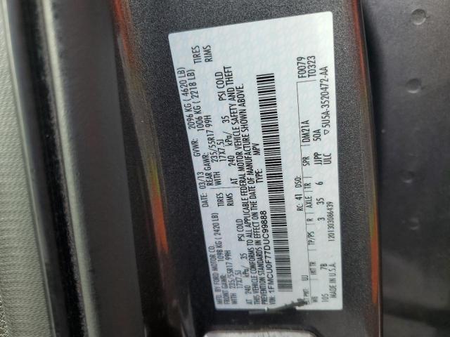 1FMCU0F77DUC99888 - 2013 FORD ESCAPE S 灰色 照片 13