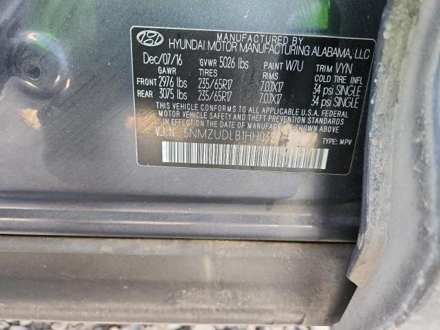 5NMZUDLB1HH032998 - 2017 HYUNDAI SANTA FE SPORT ნაცრისფერი ფოტო 13