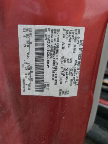 1FMZU34E0XUC18649 - 1999 FORD EXPLORER BURGUNDY photo 13