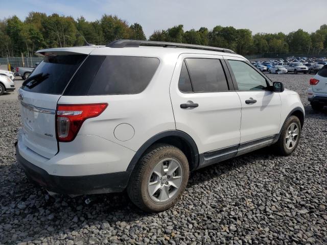 1FM5K8B86EGA92694 - 2014 FORD EXPLORER WHITE photo 3