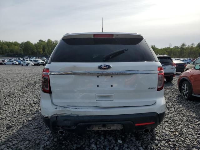 1FM5K8B86EGA92694 - 2014 FORD EXPLORER WHITE photo 6