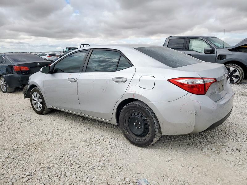 5YFBURHE5GP470476 - 2016 TOYOTA COROLLA L SILVER photo 2