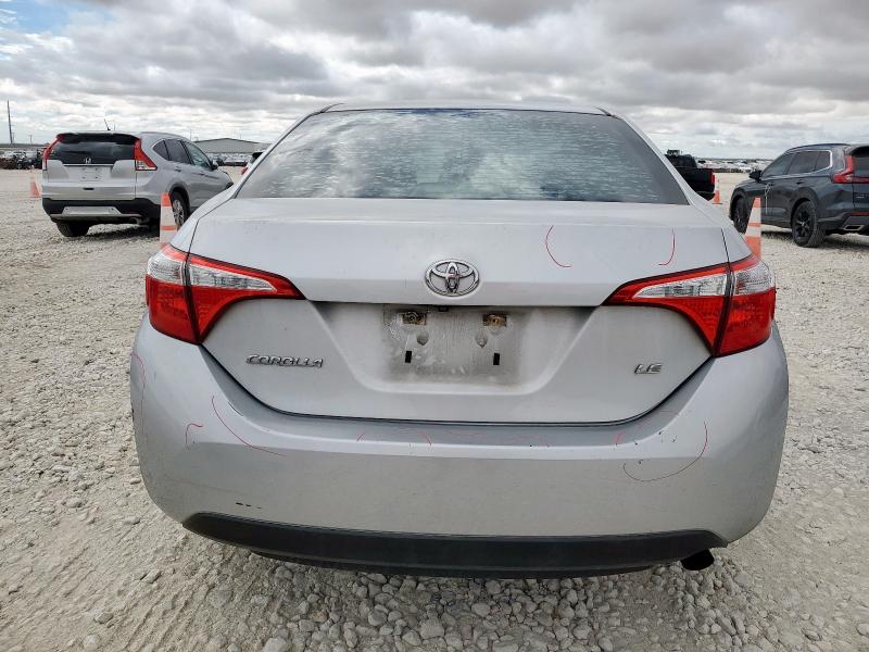 5YFBURHE5GP470476 - 2016 TOYOTA COROLLA L SILVER photo 6