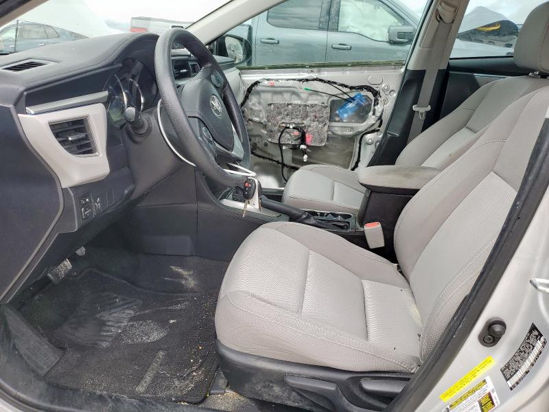 5YFBURHE5GP470476 - 2016 TOYOTA COROLLA L SILVER photo 7