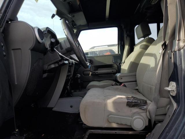 1J8FA541X8L519597 - 2008 JEEP WRANGLER SAHARA BLUE photo 7