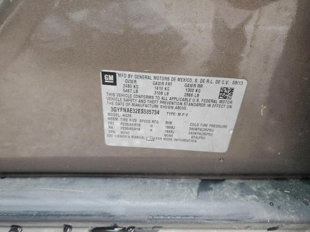 3GYFNAE32ES535734 - 2014 CADILLAC SRX 棕色 照片 12