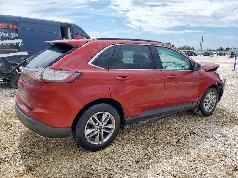 2FMPK3J92GBC11048 - 2016 FORD EDGE SEL წითელი ფოტო 3