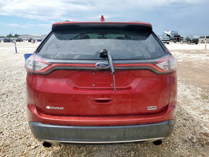 2FMPK3J92GBC11048 - 2016 FORD EDGE SEL წითელი ფოტო 6
