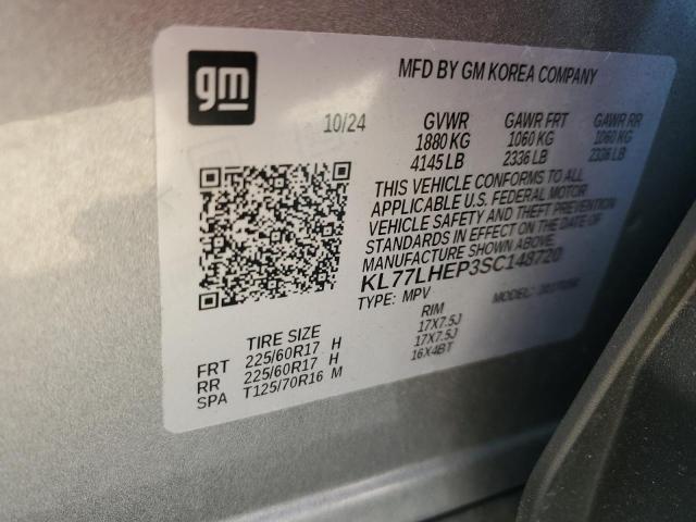 KL77LHEP3SC148720 - 2025 CHEVROLET TRAX 1LT Gümüş foto 13