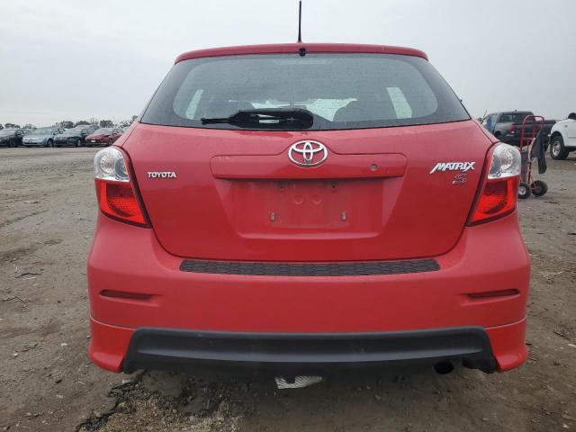 2T1KE40E69C020172 - 2009 TOYOTA COROLLA MA S RED photo 6