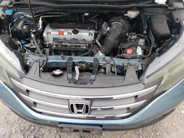 5J6RM4H57EL072302 - 2014 HONDA CR-V EX BLUE photo 12