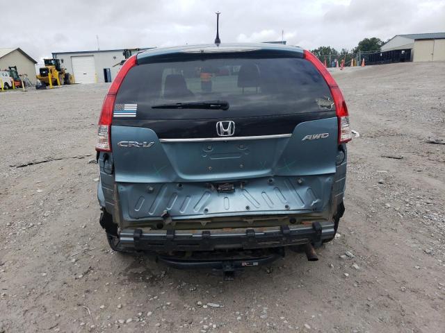 5J6RM4H57EL072302 - 2014 HONDA CR-V EX BLUE photo 6