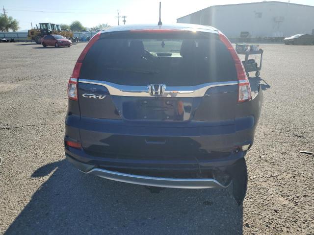 2HKRM3H59FH558504 - 2015 HONDA CR-V EX BLUE photo 6