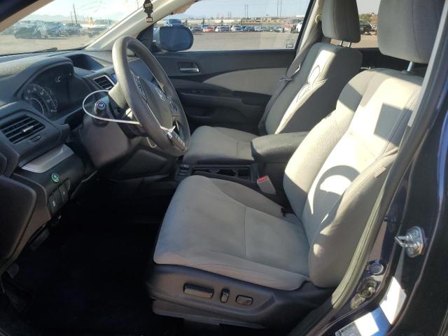 2HKRM3H59FH558504 - 2015 HONDA CR-V EX BLUE photo 7