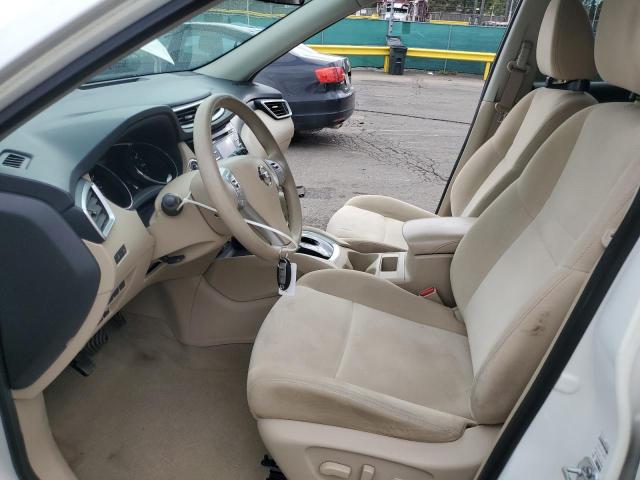 KNMAT2MV4FP534924 - 2015 NISSAN ROGUE S WHITE photo 7