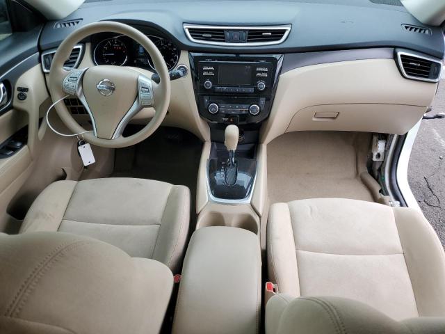 KNMAT2MV4FP534924 - 2015 NISSAN ROGUE S WHITE photo 8