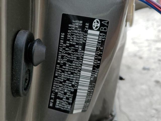 5YFBURHE7KP947269 - 2019 TOYOTA COROLLA L Сұр фото 13