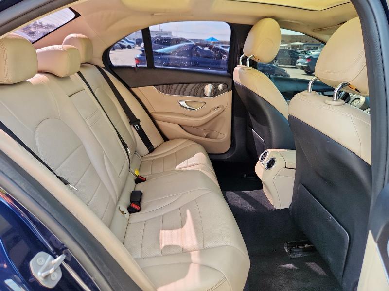 55SWF4JB4GU160764 - 2016 MERCEDES-BENZ C 300 BLUE photo 10