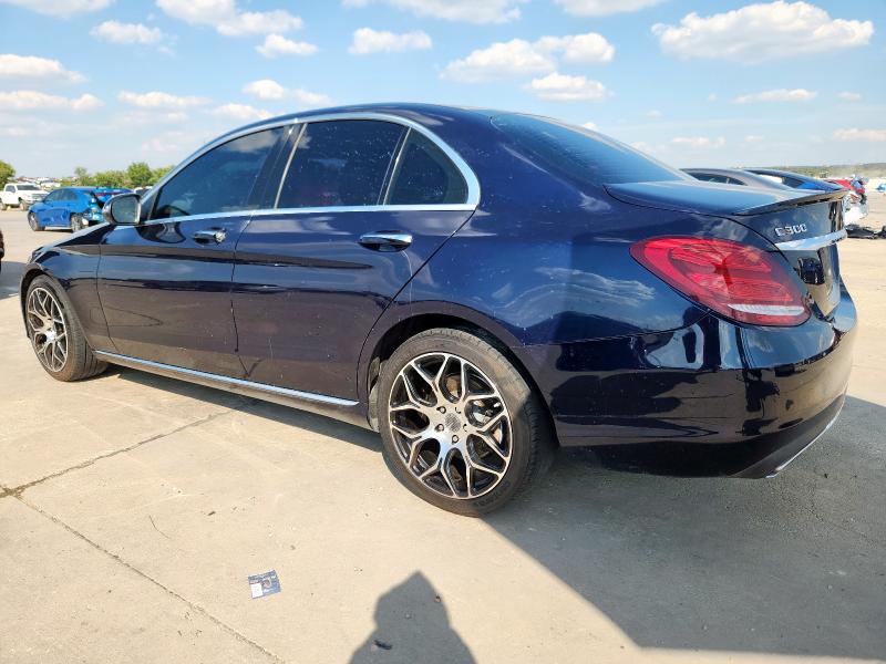 55SWF4JB4GU160764 - 2016 MERCEDES-BENZ C 300 BLUE photo 2