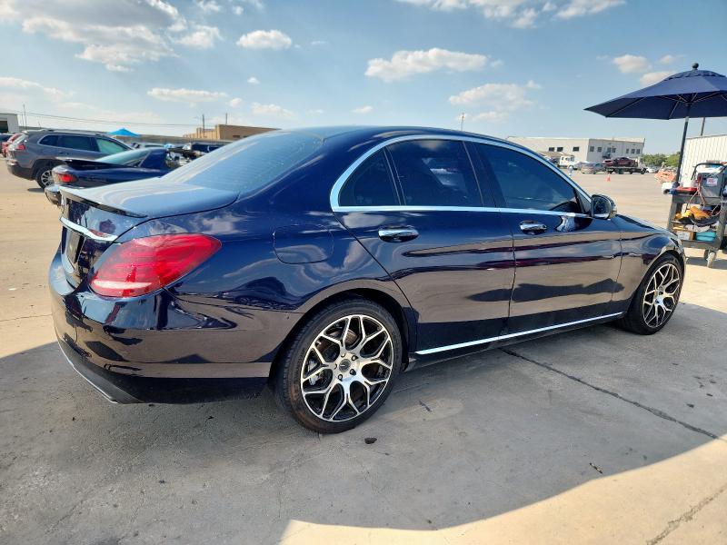 55SWF4JB4GU160764 - 2016 MERCEDES-BENZ C 300 BLUE photo 3
